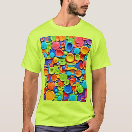陶芸カラフル術 Tシャツ (正面)