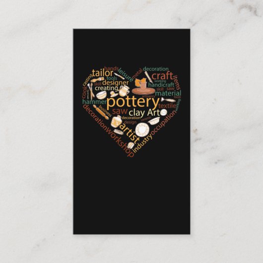 陶芸ハート・陶芸 名刺 (正面)