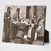 陶芸ファンシー商1876年~77年(木版型) フォトプラーク (側面)