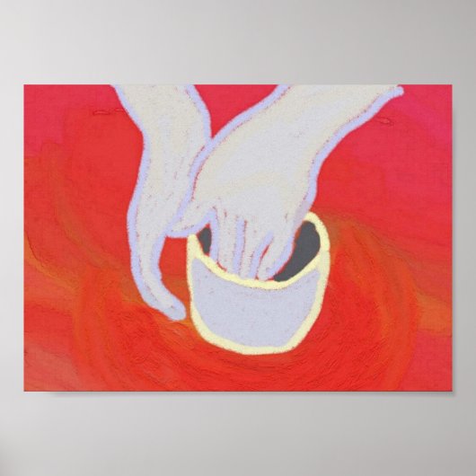 陶芸プリント ポスター (正面)