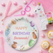 陶芸ペイントパーティーの誕生日 ペーパープレート (パーティー)