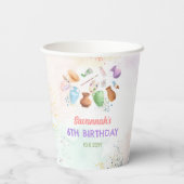 陶芸ペイントパーティーの誕生日 紙コップ (裏面)