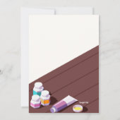 陶芸ペイントパーティー 招待状 (裏面)