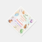 陶芸ペイント 誕生日 スタンダードカクテルナプキン (角)
