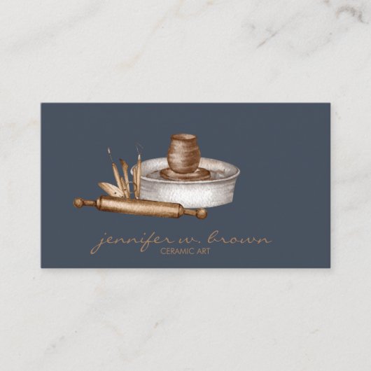 陶芸作家ツール 名刺 (正面)