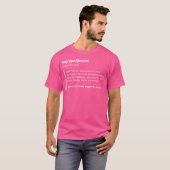 陶芸家のためのセラミックの定義 Tシャツ (正面フル)