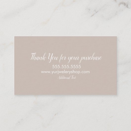 陶芸家の花瓶船ロゴ名刺 名刺 (裏面)