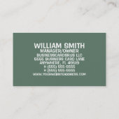 陶芸家アンティーク名刺 名刺 (裏面)