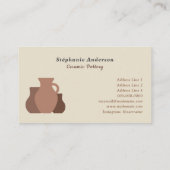 陶芸家名刺 名刺 (裏面)