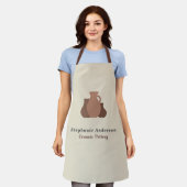 陶芸家 エプロン (着用した状態)