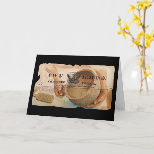 陶芸家 カード (黄色い花)