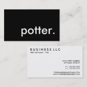 陶芸家 名刺 (正面/裏面)