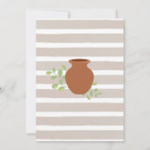 陶芸工作 クリエイティブな粘土芸術 男の子の誕生日 招待状 (裏面)