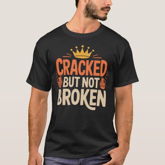 陶芸愛好家のためのひび割れても壊れない作品 Tシャツ (正面)