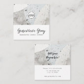 陶芸手作りコンモダンクリートロゴテンプレート スクエア名刺 (正面/裏面)