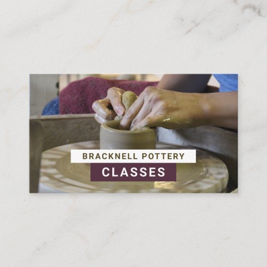 陶芸教室,陶芸家 名刺 (正面)