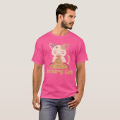 陶芸猫 楽しい猫好き 陶磁器 陶芸家 Tシャツ (正面フル)
