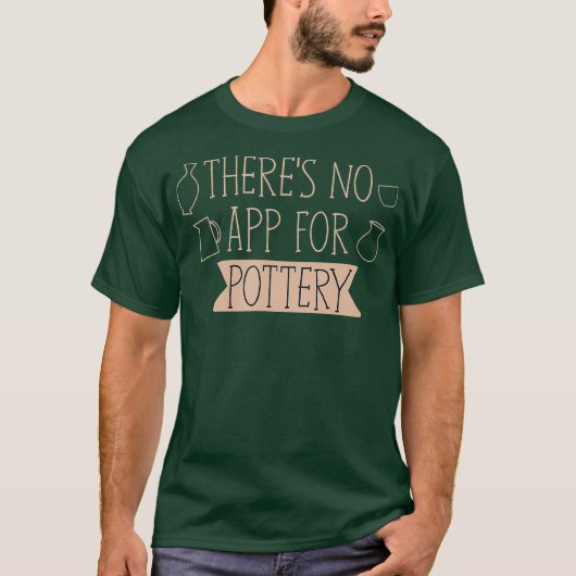 陶芸用の陶磁器デザイン Tシャツ (正面)