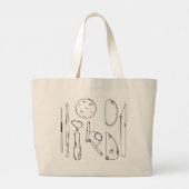 陶芸用トートバッグ ラージトートバッグ (裏面)