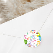 陶芸絵画誕生会 ラウンドシール