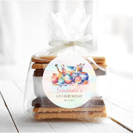 陶芸絵画誕生会 ラウンドシール