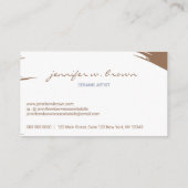 陶芸美術工芸彫刻 名刺 (裏面)