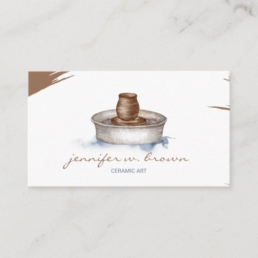 陶芸美術工芸彫刻 名刺 (正面)