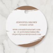 陶芸美術工芸美術工芸品ビジネス フェイバータグ (裏面)