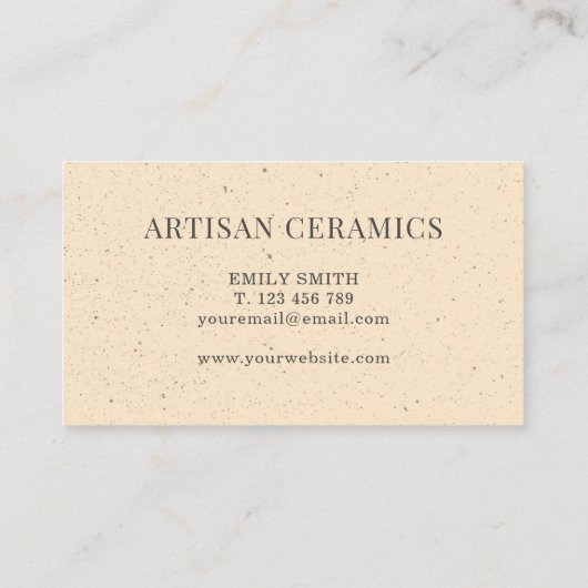 陶芸自家製陶器 名刺 (裏面)