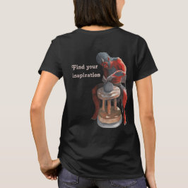 陶芸車を使った鬼ファンタジーアートTシャツ Tシャツ