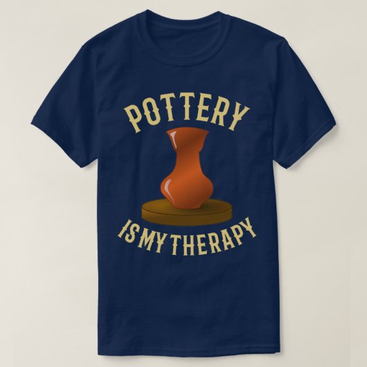 陶芸陶芸私のセラピー1 Tシャツ (デザイン正面)