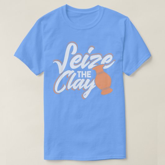 陶芸陶芸陶芸陶磁陶土画家 Tシャツ (デザイン正面)