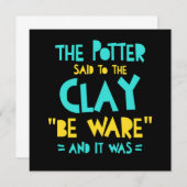 陶芸陶芸陶芸陶芸陶芸作家ギフト 招待状 (正面/裏面)