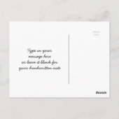 陶芸静物ライフ チャコール鉛筆スケッチ ポストカード (裏面)