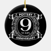 陶芸9年結婚記念 セラミックオーナメント (裏面)