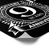 陶芸9年結婚記念 ポスター (角)