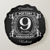 陶芸9年結婚記念 ラウンドクッション (裏面)