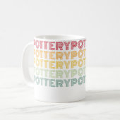 陶芸 絵付け 陶器 クラフト 粘土 陶磁器 コーヒーマグカップ (正面左)