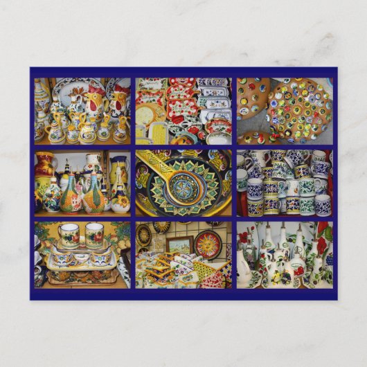 陶製イタリアンはがき ポストカード (正面)