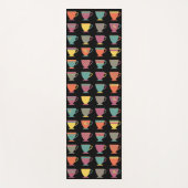 陶製カラフルティーカップ、冬ホットコーヒーマグ ヨガマット (正面)