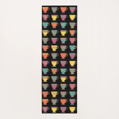 陶製カラフルティーカップ、冬ホットコーヒーマグ ヨガマット (裏面)