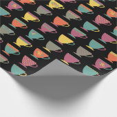 陶製カラフルティーカップ、冬ホットコーヒーマグ ラッピングペーパー (角)