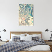 陸と川絵画の |最高のカラフル抽象芸術 キャンバスプリント (インサイチュ (寝室))