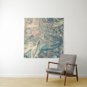 陸と川絵画の |最高のカラフル抽象芸術 タペストリー (インサイチュ(横))