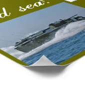 陸と海の上で ポスター (角)