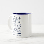 陸パーソナライズされたの方が命が好い ツートーンマグカップ (正面左)