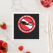 陸上で見もしつかったスキューバダイビングを戻して入れる スタンダードカクテルナプキン (インサイチュ)