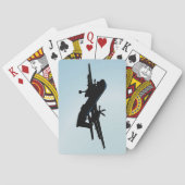 陸上に接近するターボプロップエアライナー トランプ (裏面)