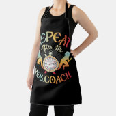 陸上の学校スポーツコーチのランナーリピート エプロン (インサイチュ)