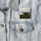 陸上の航空機のエアクシ来ョン 缶バッジ (インサイチュ)